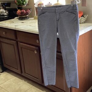 Crosby Navy Polka Dot Trousers